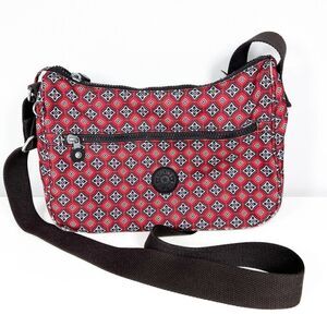 Kipling Sally Crossbody Shoulder Bag Nylon Mystical Medallion Multi